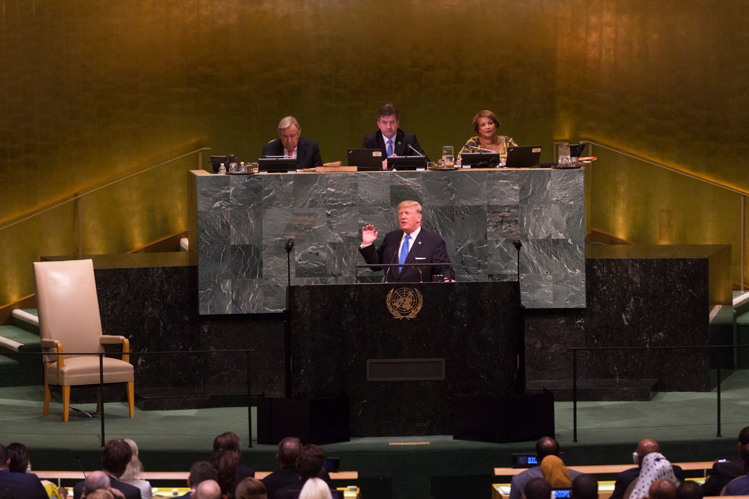 Trump addressing 72nd Session of United Nations General Assembly