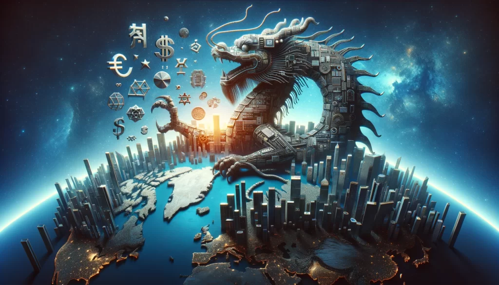Image depicting china economic power.