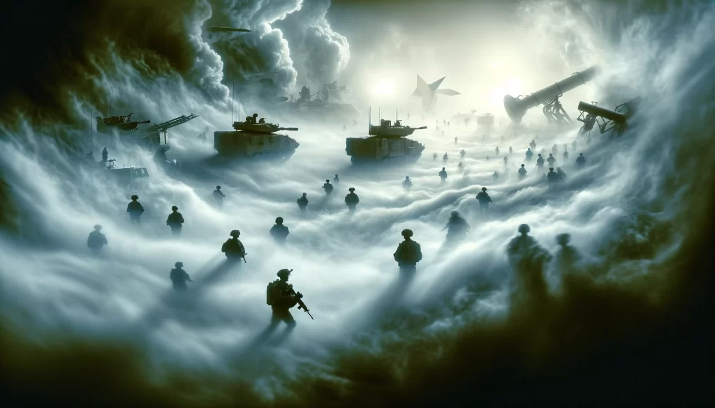The fog of war image.