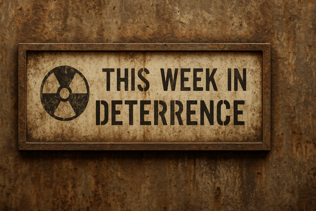 This Week in Deterrence (September 15-19, 2025)