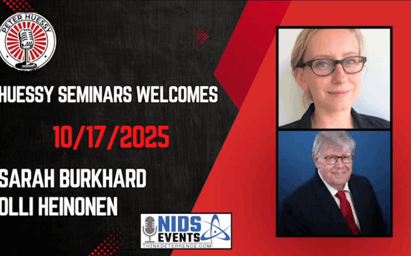 HS-Iran’s Nuclear Crossroads: Strategic Risks, Diplomatic Dilemmas with Sarah Burkhard/Olli Heinonen