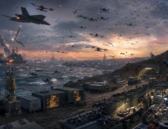 The Swarm Matrix Asymmetric Deterrence, Reconstitution, and the Tech-Industrial Future of Peer Conflict